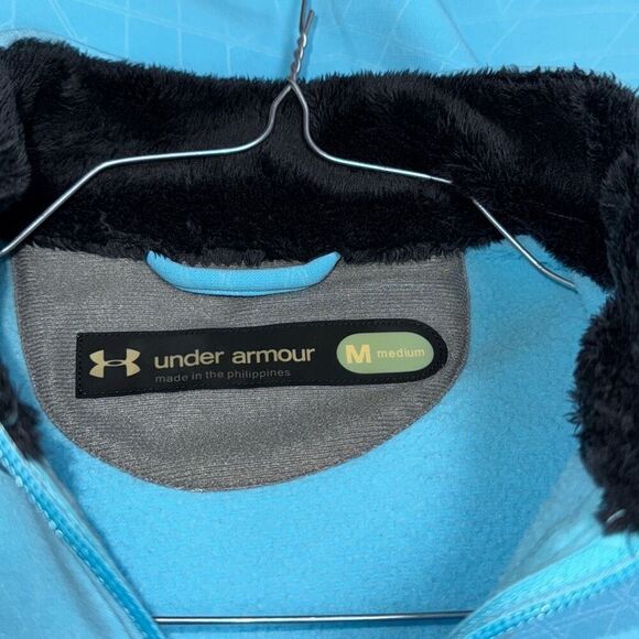 Under Armour Women’s Blue Design FullZip Jacket Size Medium - Picture 4 of 6